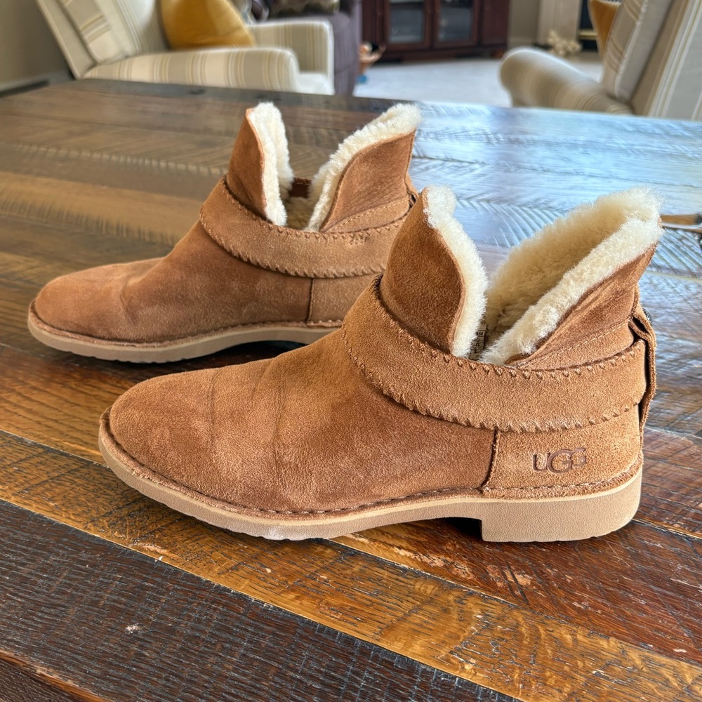 Ugg McKay boot
Size 9.5, color is chestnut
